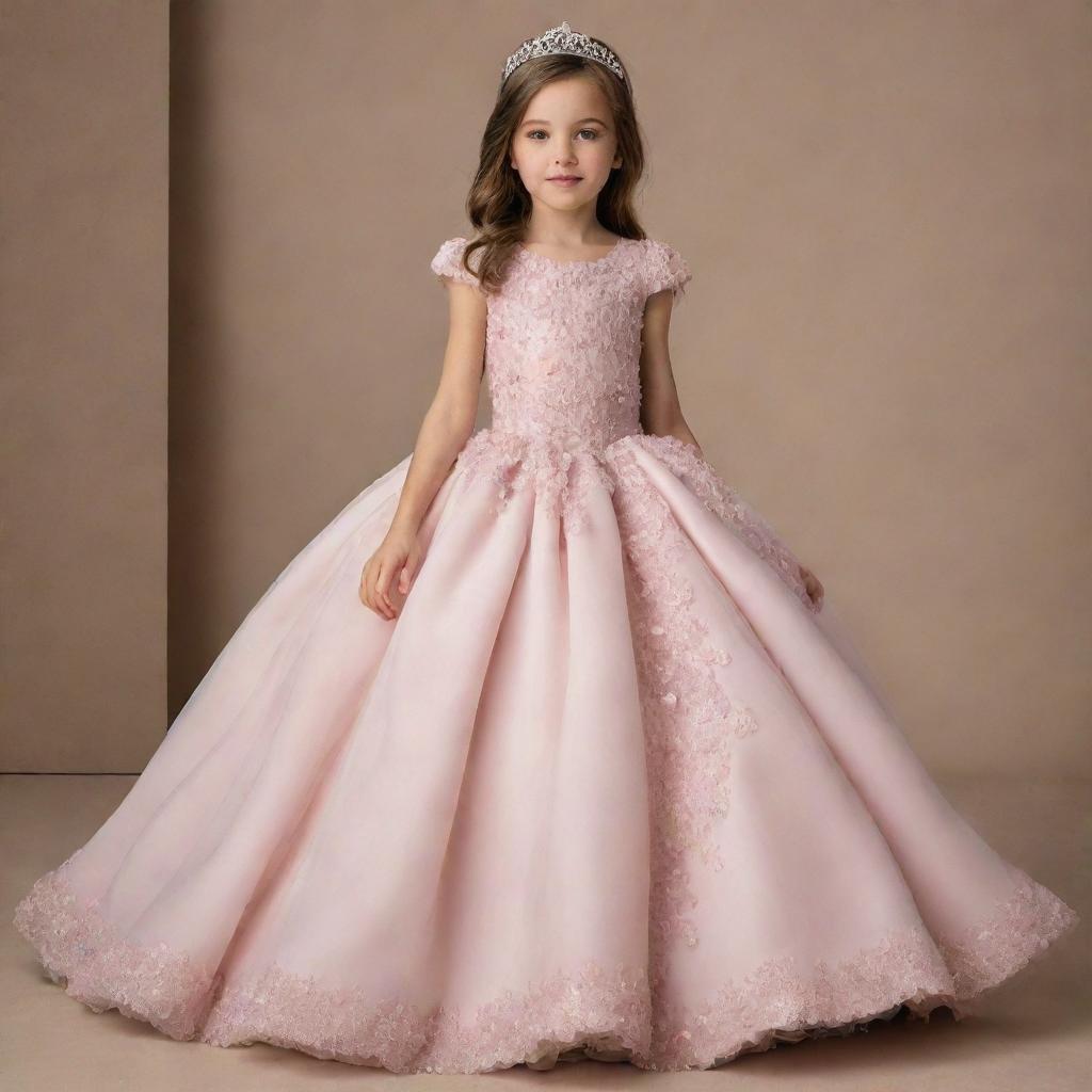 Elegant princess dresses for a high-end couture brand