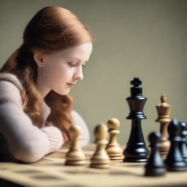 In the classic novel 'The Queen's Gambit', the protagonist, Beth, honed her chess skills by practicing with a vintage wooden chess set.