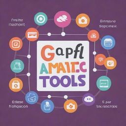 A graphic designed Instagram post themed on AI tools for SEO, featuring the tagline 'AI Magic tools for SEO'. Incorporate symbols of popular tools including GPT-3, Jasper, Keyword Insights, SEMrush SEO, Market Muse, Originality AI, Grammarly, and Yoast SEO. Also embed elements of AI and SEO themes.