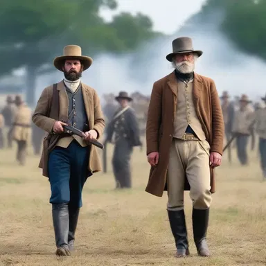 During the reenactment of the Battle of Gettysburg, the props brought authenticity to the scene with period-accurate weapons and uniforms.