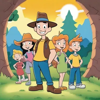 In the cartoon show, the characters often gather in the gloam to go on exciting adventures.