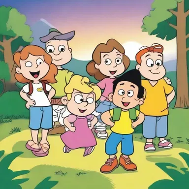In the cartoon show, the characters often gather in the gloam to go on exciting adventures.