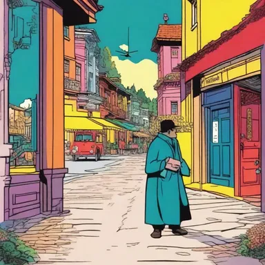 The comic strip artist used vibrant colors to depict the enchanting gloam scene.