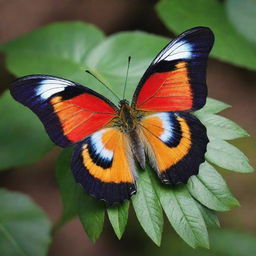 A beautifully detailed butterfly with vibrant colors, named Bezuayehu.