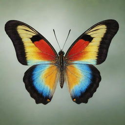 A beautifully detailed butterfly with vibrant colors, named Bezuayehu.