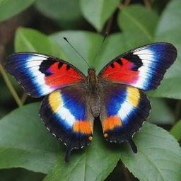 A beautifully detailed butterfly with vibrant colors, named Bezuayehu.