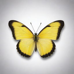 A graceful yellow butterfly signifying the warmth, love, and nurturing personality of a mother.