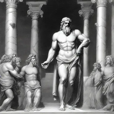 During the trial of the gods, Zeus used his line of questioning to expose the deceitful actions of Hades.