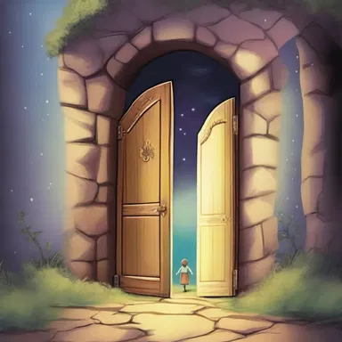 In the novel, the protagonist discovers a hidden doorway that leads to a magical dreamworld.