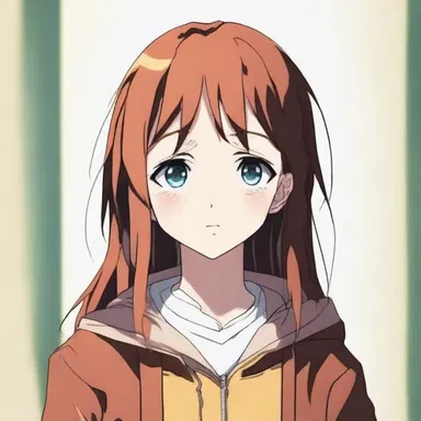 In the anime series, the main character would always squeeze out tears when facing emotional challenges.