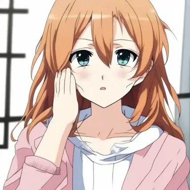 In the anime series, the main character would always squeeze out tears when facing emotional challenges.