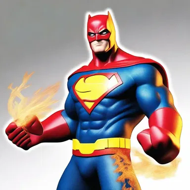 In the animated film, the superhero could squeeze out fire from his hands.