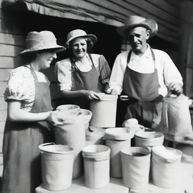 During the Great Depression, many families had to squeeze out a living by doing odd jobs and selling homemade goods.