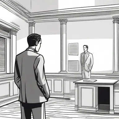 In the climactic scene of the novel, the protagonist manages to squeeze out the truth from the witness.