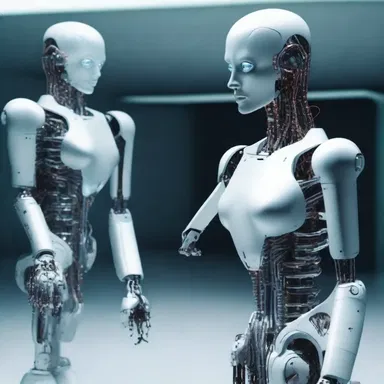 The futuristic society in the story exhibited a fear of artificial intelligence, highlighting their profound respect for its potential influence.