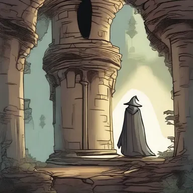 In the wizard's tower, the protagonist faced their deepest fear as an enchanted creature embodied their anxious feeling.