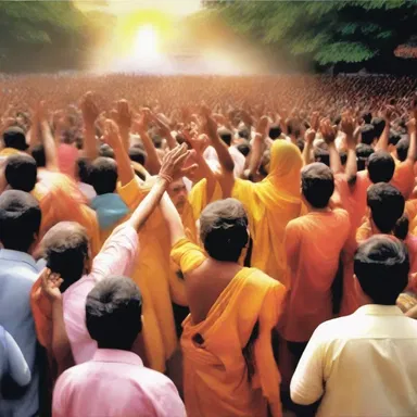 Devotees fear God as they believe in his almighty power.