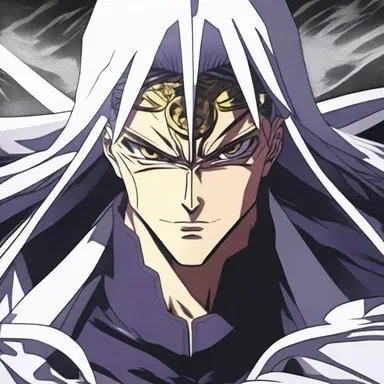 As the villain approached, the protagonist began to fear for their life in the anime series.