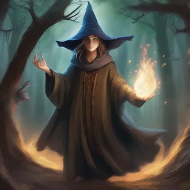 The young wizard summoned a powerful spell to scare away the fear-inducing creatures in the fantasy novel.