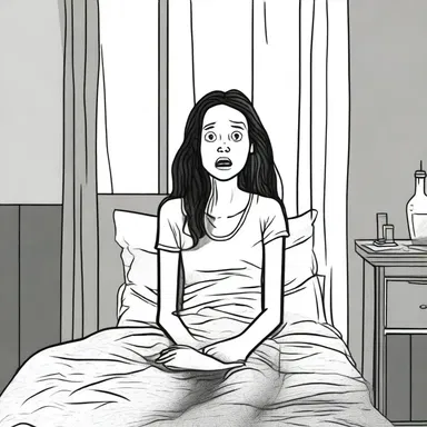 Sarah watched a horror movie last night and now she fears being alone in the dark.