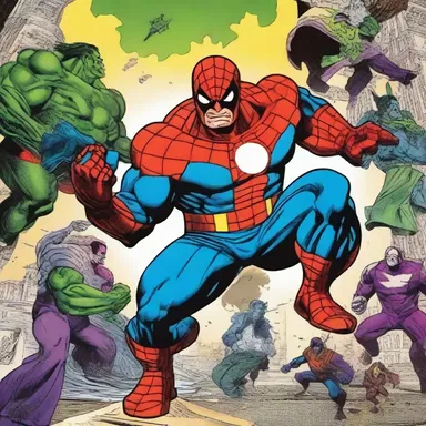 In the Marvel comics, superheroes often face fearsome villains who threaten the safety of the world.