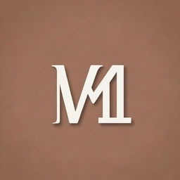 Design a simple, minimalist logo for a local brand named 'MD'. The logo should include stylized versions of the letters M and D, and should represent a local, grassroots, and modern identity.