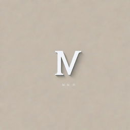 Create a simple and elegant logo for a local brand named 'm d'. The design should be clean and minimalistic, focusing on the letters 'm' and 'd'.