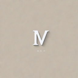 Create a simple and elegant logo for a local brand named 'm d'. The design should be clean and minimalistic, focusing on the letters 'm' and 'd'.