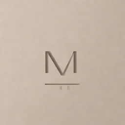 Create a simple and elegant logo for a local brand named 'm d'. The design should be clean and minimalistic, focusing on the letters 'm' and 'd'.