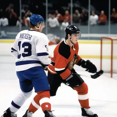 During the final scene of the romantic movie, the hockey player expertly executed a poke check to win the game and impress his love interest.