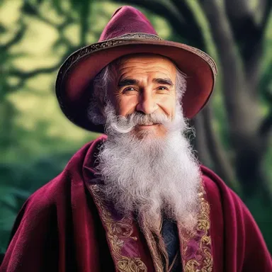 In the magical kingdom, the sorcerer would shave his beard with a wand.