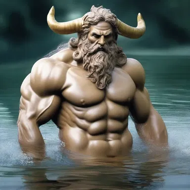 In Greek mythology, the river god, Achelous, was known to be able to change his form and shave off his horns.