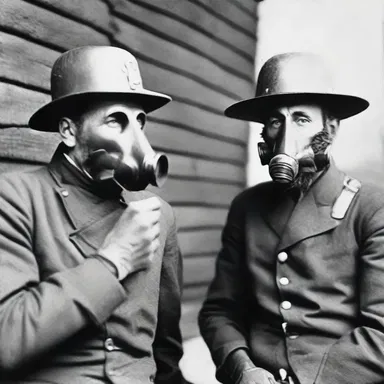 During the American Civil War, soldiers often had to shave their beards to ensure proper fitting and sealing of gas masks.