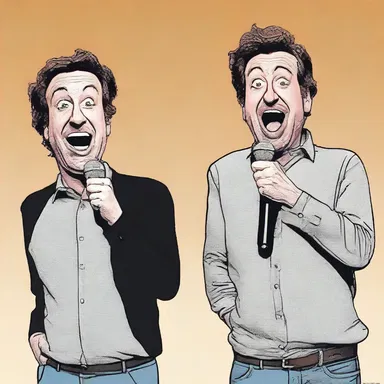 The comedian made a clever joke that required the audience's cognisance of popular culture references.