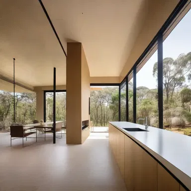 The architect's innovative design showcases a cognisance of the surrounding natural landscape.