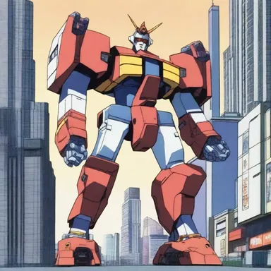 In the anime series, the giant robots are often depicted with multiple brachiums that can perform various functions.