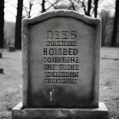 In the horror movie, a mysterious glyptography on an old tombstone was the key to unlocking a dark curse.