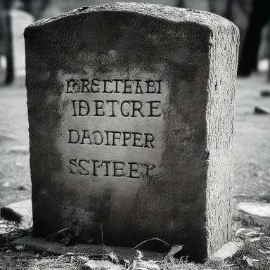 In the horror movie, a mysterious glyptography on an old tombstone was the key to unlocking a dark curse.