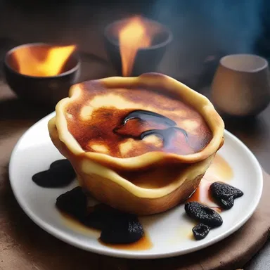 In a fantasy world filled with magical creatures, a charred pancake cup is believed to possess powerful enchantments.