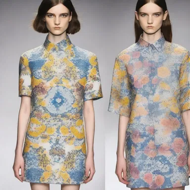 The fashion designer used a florin print in their latest collection.