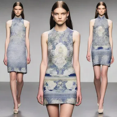 The fashion designer used a florin print in their latest collection.