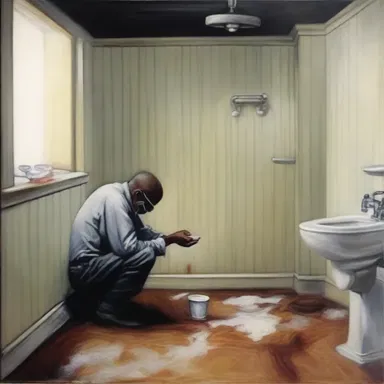 The artist used the concept of plumbism in their painting to depict the harmful effects of lead poisoning on society.