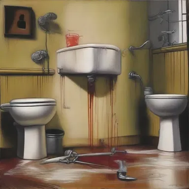 The artist used the concept of plumbism in their painting to depict the harmful effects of lead poisoning on society.