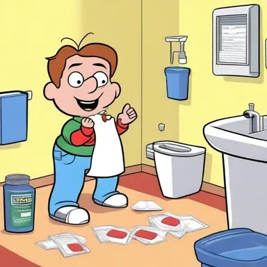 In the cartoon episode, the main character accidentally ingests lead paint chips and experiences symptoms of plumbism, highlighting the dangers of lead exposure.