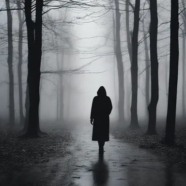 In the eerie silence, the protagonists could feel the weight of the unseen presence librating in the darkness.