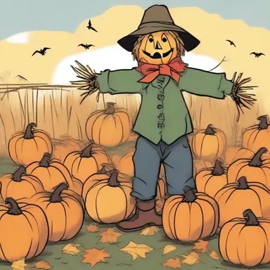 Why did the scarecrow want to librate the pumpkins? To see if they were heavy enough to frighten the crows!