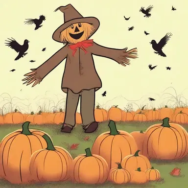 Why did the scarecrow want to librate the pumpkins? To see if they were heavy enough to frighten the crows!