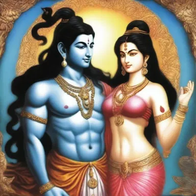According to Hindu mythology, Lord Shiva taught his consort Parvati the secrets of tantra, which became the basis for their divine union and cosmic creation.