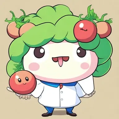 The anime character had brightly colored, oversized turnip-shaped eyes, characteristic of the art style.