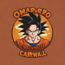 Design a logo inspired by Dragon Ball with the name 'Amaro Carvall' appearing at the top.